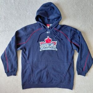 VTG Reebok Toronto Rock Lacrosse Hoodie, Face Off Collection, Men's XL, Navy